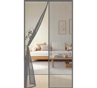 Magnetic Screen Door 151 x 243 cm Durable, Keeps Bugs Out, Kid and Pet Friendly Screen Doors with Magnets Hundreds of Sizes, Lets Fresh Air in, Grey