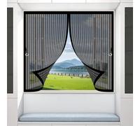 Magnetic Screen Door 175 x 215 cm Automatically Closes, Keep Bugs Out, Without Drilling, Easy to Install, Screen Curtain Fly Mosquito for Patio Door/Balcony, Black