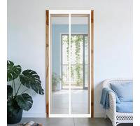 Magnetic Screen Door 175 x 230 cm Keeps Bugs Out, Lets Fresh Air in, No Gap, Snap Shut Automatically, Hands Free Fly Curtains for Patio Doors Balcony Bedroom, White