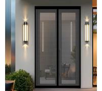 Magnetic Screen Door 190 x 115 cm Keeps Bugs Out, Lets Fresh Air in, No Gap, Snap Shut Automatically, Hands Free Magnetic Door Screen for Living Room, Bedroom, Patio, Black