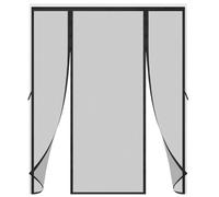 Magnetic Screen Door 220x205cm Black Mesh ct Barrier Auto Close for Sliding Glass Doors Keeps Bugs Out & Easy to Install Perfect for Summer!