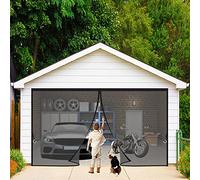 Magnetic Screen Door, 255 x 205 cm Door Screen Curtain Net Automatic Closing Easy to Install Without Drilling for Sliding Living Room Children's Room Black