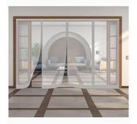 Magnetic Screen Door 45x210cm Reinforced Polyester Mosquito Net Anti Tear Fly Barrier Keep Bugs Out Ideal for Dormitory & Building Doors 1 Piece