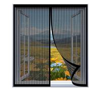Magnetic Screen Door 55 x 70 cm Easy Installation No Drilling Or Screwing Self Sealing Cat Screen Door for Windows Nets to Keep Bugs Out, Black