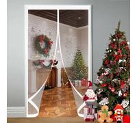 Magnetic Screen Door 70 x 210 cm Self-Sealing PVC Weatherproof Winter Warm, Cold and Noise Proof Clear Screen Door Curtains for Bedroom Kitchen, A
