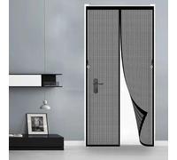 Magnetic Screen Door 71 x 107 cm with Magnetic Closure, Keep Bugs Out&Lets Fresh Air in Fly Screen Door Curtain-Fly Curtains from Living Room, Bedroom, Patio, Black
