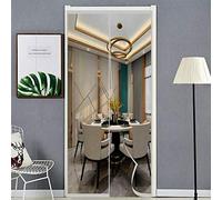 Magnetic Screen Door 95x250cm No Tools Easy Installation Keep Fresh Air in & Bugs Out for Deck Entrance Terrace Durable Gray Mesh Design