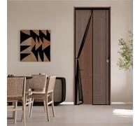 Magnetic Screen Door 99 x 201 cm Anti-Tearing Mosquito Door Net Keep Fly Bug Out Mesh Bug Curtain No-Drill Easy Installation for Living Room, Bedroom, Patio, Black