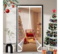 Magnetic Screen Door 99 x 205 cm Weatherproof Winter Warm Screen, Warm Winter, Windproof Waterproof Magnet Opening Doorway Magnetic for Balcony Patio, A