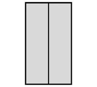 Magnetic Screen Door Curtain 62.99"Wx80.7"H Black Polyester Mesh for Living Room Bedroom Kitchen & Dining Room ct Resistant Easy Install Design