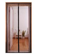 Magnetic Screen Door Curtain Anti-Mosquito Net Fly Mosquito Protection Magnet Spring for Doors Windows for Anti Mosquito(Brown,70x 200CM)