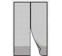 Magnetic Screen Door, Fit 32x83 Inch Door Fly Screens with Powerful Magnets and Full Frame Magic Tape for Insect Protection, Magnetic Door Curtains Fly Screen (Black, 39 x 83 Inch)