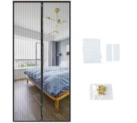 Magnetic Screen Door, Fit for Door Size:Around 36” x 82“ (Black, 36"x82")