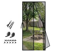 Magnetic Screen Door, Heavy Duty Fiberglass Screen Mesh with Weighted Blocks, Hands-Free Doors Screen with Stay Open Buckles for Sliding Doors, Patio, Pets and Kids Friendly