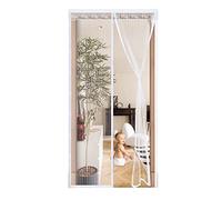 Magnetic Screen Door Mesh Curtain 145x200cm,Magnetic Fly Screen Door,Fly Screens for Doors,Mosquito Net Mesh Curtain,Close Automatically Easy to Install Without Drilling