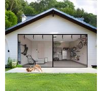 Magnetic Screen Door SelfSealing Mesh Curtain with Weights Fits Sliding Balcony Doors InsectProof Fly Mesh for 549x213.5cm Openings