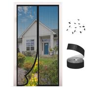 Magnetic Screen Door Upgraded Mesh Fits Garage Front Sliding Doors & Doorways