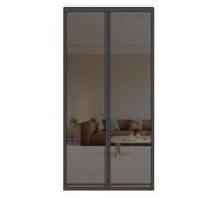 Magnetic Screen Door with Full Frame HookFiberglass Mesh AutoClosing Ideal for Kitchen & Indoor Living Room Black 90x210 cm