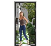 Magnetic Screen Door with Side Opening - Custom Fit for Any Door Frame, Width Within 60cm - 200cm, Self-Sealing, Tear-Resistant Mesh for French, Sliding & Patio Doors