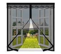 Magnetic Screen Window 80x120cm,Magnet Screen Mesh with Self-Adhesive Tape,Mesh Fly Curtain Mosquito Net for Windows,Window Protector Net to Keep Bugs Out,Magentic Mosquito Net,Black