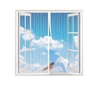 Magnetic Screen Window,Magnetic Window Mosquito Net,Anti Mosquito Mesh Fly Curtain with Closing Magnets,Mesh Magnetic Screen Door,Shuts Automatically,Easy to Install,for All Kinds of Window,60×110cm