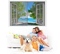 Magnetic Screen Window Mesh Curtain, 115 x 130 cm Heavy Duty Bug Mesh Curtain Magnetic Door Screen, Super Quiet Keep Bugs Out & Let Fresh Air in【Gray】