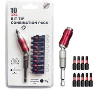 Magnetic Screw Drill Tip, 1/4 inch Pivoting Drill Bit Holder with 20 Degree Pivot Mode Quick Release Flexible Screwdriver Extension Rod Bit Holder for Tight Spaces or Corners