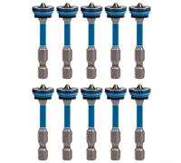 Magnetic Screw Locator Set With Depth Control Ring For Precise Drywall Installation And Wall Repair Projects In Metal Finish Ten Piece Kit Included For Professional Use(50mm)