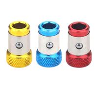 Magnetic Screw Ring - Set of 3 Magnetic Rings for Screwdriver Heads, Ideal for Fixing Screws | Magnetizer Tool and Screw Holder for Furniture, Work