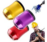 Magnetic Screw Ring The Quantum Grip Strong Magnetic Screw Ring, 1/4 Inch/6.35mm Universal Magnetics Screws Rings Head Hexagonal Design (A)