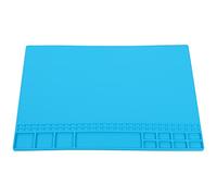 Magnetic Screw Storage Table Mat, Silicone Repair Mat Heat Resistant for Repair for Desk Mat for Workbench for Solder Station(Light Blue)