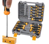 Magnetic Screwdriver and Bits Set Heavy-Duty Precise Equipment with Magnet | Workshop Repair Tools Screwdriver and Bits for Hobbyists Father Furniture Assembly Project