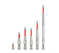 Magnetic Screwdriver Bit Set Cross Head, Magnetic Screwdriver Bits Cross Head PH2 Alloy Steel Extended Length Set for Power Tools
