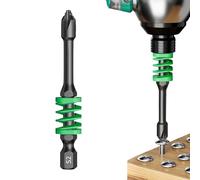 Magnetic Screwdriver Bit Set, Hand Electric Drill, 2.56/3.54/4.33 Inches Size Anti Slip Head Cross Shank, Precision Drilling Extension Nut for Home Electrician Construction, S2 Alloy Steel