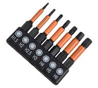 Magnetic Screwdriver Bits A Comprehensive Seven Piece Kit Made from Alloy Steel