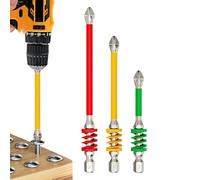 Magnetic Screwdriver Bits, Anti-Fall Screwdriver Bit, Precision Spring Drill Attachment for DIY, Cars, Mechanics and Plumbing