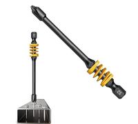 Magnetic Screwdriver Bits | Crossing Strong Magnetic Rainbow Spring Head - Anti-Slip Precision Shank for Electric Drilling Attachment Extension Head Electrician Home