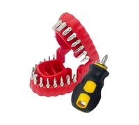 Magnetic Screwdriver Drill Bit - 8×8.5×6.5 Cm Denture Drill Bit Holder | Denture Drillbit Adapter | Mouth Bits Holders | for Electronics Woodworking Metalworking Construction Plumbing Desk Gadget