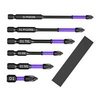 Magnetic Screwdriver Drill Bit Set 6 Pieces Driver Bits Reacts to Requirements in Hard Environments, Seamless Collaboration with Tools and is a Slip Precision Bit