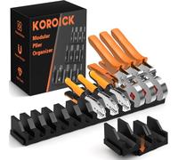 Magnetic Screwdriver & Plier Organizer - Expandable Multiple Spacing Modular Tool Box Organizer, Tool Drawer Organizer, Tool Storage, Plier Rack - 12 Holders (12)