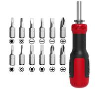 Magnetic Screwdriver Set, 13 in 1 Multi Bit Ratcheting Screwdriver Adjustable Angle Repair Tool for Furniture Computer, Electronic Repair