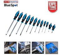 BlueSpot 12PCE Hex Bolster Screwdriver Set with Storage Case