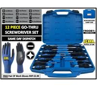 US Pro 12pc Go-Through Screwdrivers Set, Screw Driver Slotted, Philips B1610