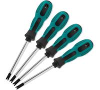 Magnetic Screwdriver Set, High-Hardness Chrome Vanadium Steel Long Phillips Screwdriver Set with Non-Slip Grip, Long Thin Precision Snake Eye Slotted Cross Screwdriver for Home & Professional Repair