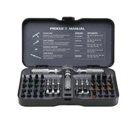 Magnetic Screwdriver Set, Precision Bits, Detachable Handle, High-Strength Alloy Steel, Repair Tool Kit, Furniture Assembly, Bike Maintenance, Home Repair, Electronics Eyeglass, 18.1x9.8x3.6cm