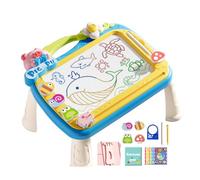 Magnetic Scribble Board, Magnetic Writing Board for Kids - Magnetic Cartoon Scribble Board with 2 Pens - Educational Graffiti Art Multifunctional Early Learning Toy with 4 Stamps the