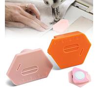 Magnetic Seam Guide for Sewing Machine, 2Pcs Upgraded Polygonal Strong Magnetic Gauge, Sewing Machine Quilting Accessories Tools with Scale for Hemming and Edge Alignment