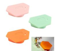 Magnetic Seam Guide for Sewing Machine 3 Pieces Seam Guide for Sewing Machine Seam Guide for Sewing Machine with Scale Suitable for Most Sewing Machines (Orange Pink Green)