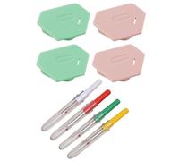 Magnetic Seam Guide for Sewing Machine, 4 Pcs Seam Guide with 4 Seam Rippers, Magnetic Sewing Machine Accessories, Sewing Tools for Precision Stitching, Ideal for Home and Professional Use
