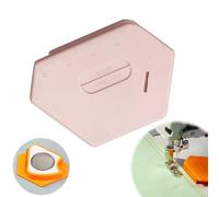Magnetic Seam Guide for Sewing Machine,Multi-Purpose Tool Polygonal Strong Magnetic Gauge,Polygonal Multifucntional Seam Guide Hemmer with Scale,Sewing Accessories Supplies (C-Pink)